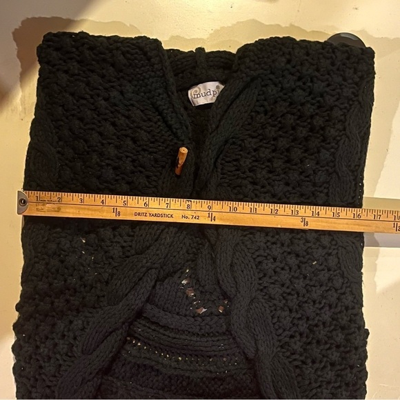 Mud Pie Women’s Crochet Open Front Sweater Cardigan Vest - Picture 8 of 9